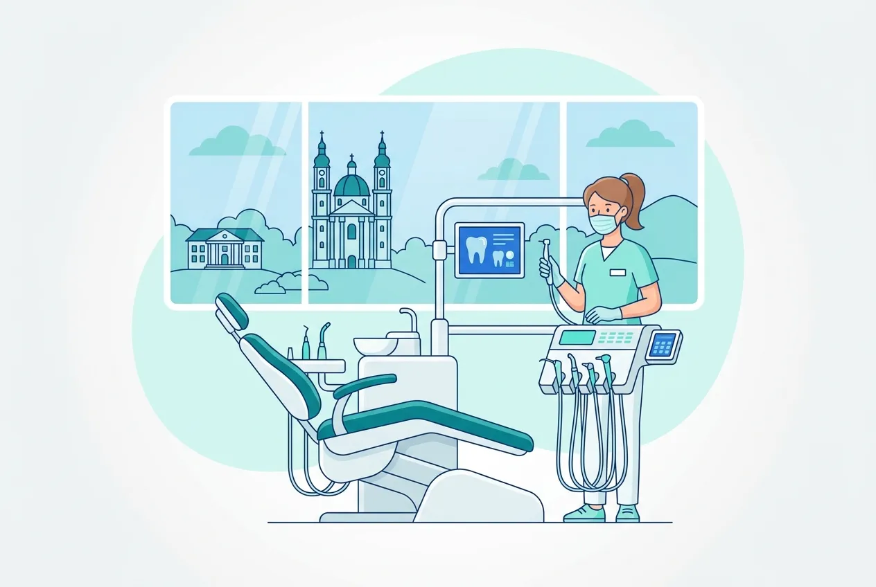Illustration: Zahnarztpraxis in Waghäusel – Praxis-Website von NK IT Service