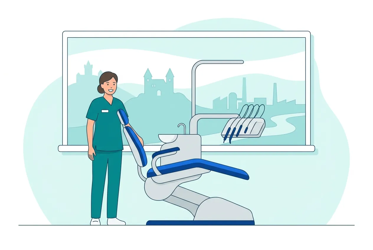 Illustration: Zahnarztpraxis in Weinheim – Praxis-Website von NK IT Service