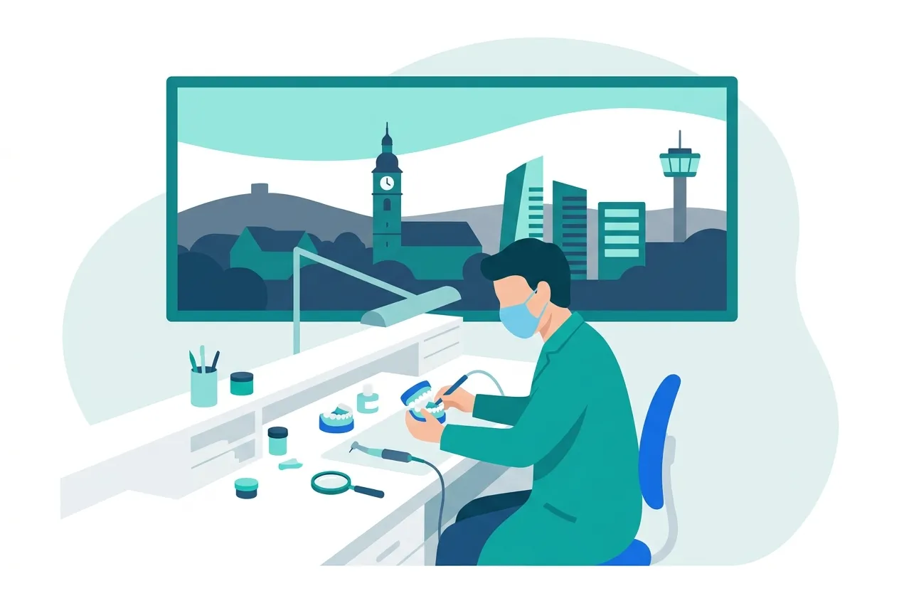Illustration: Zahnarztpraxis in Winnenden – Praxis-Website von NK IT Service