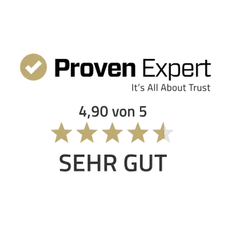 ProvenExpert: 4,90 von 5 – Sehr gut