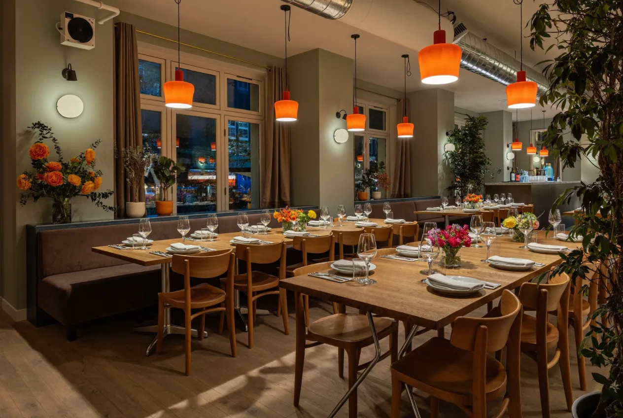 Einladender Empfangs- und Gastbereich eines Restaurants