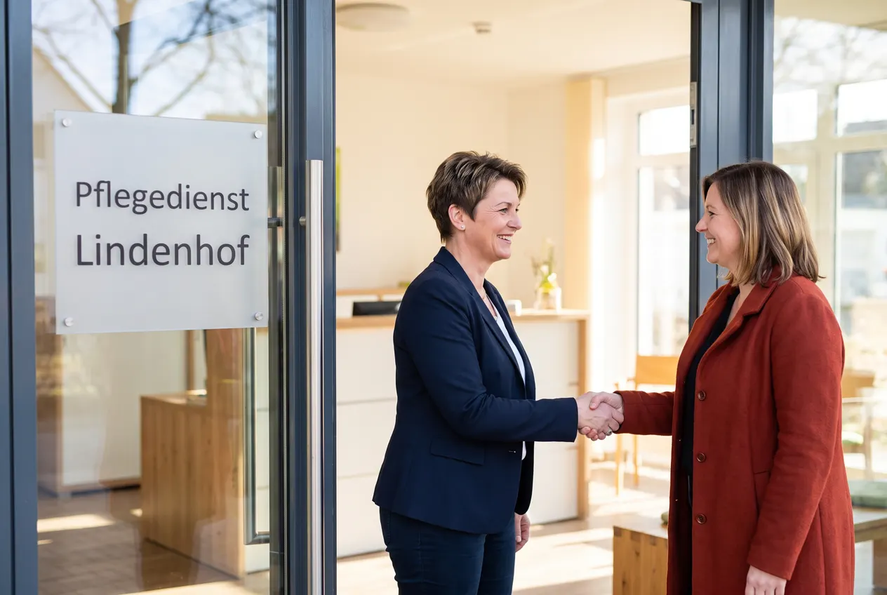 Freundlicher Berater von NK IT Service am Arbeitsplatz