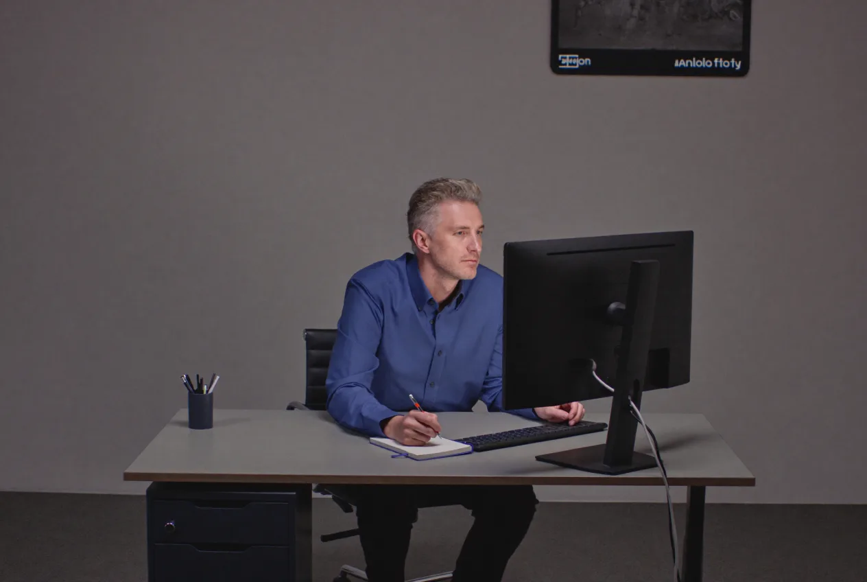 Freundlicher Berater von NK IT Service am Arbeitsplatz