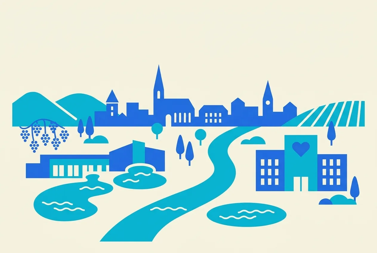 Illustration von Bad Krozingen – Webdesign für Bad Krozingen von NK IT Service