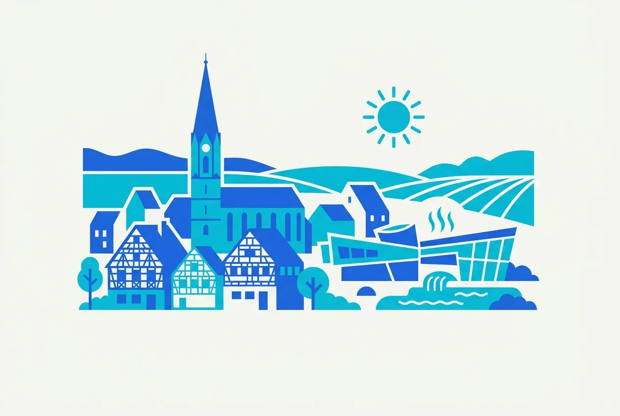 Illustration von Bad Saulgau – Webdesign für Bad Saulgau von NK IT Service