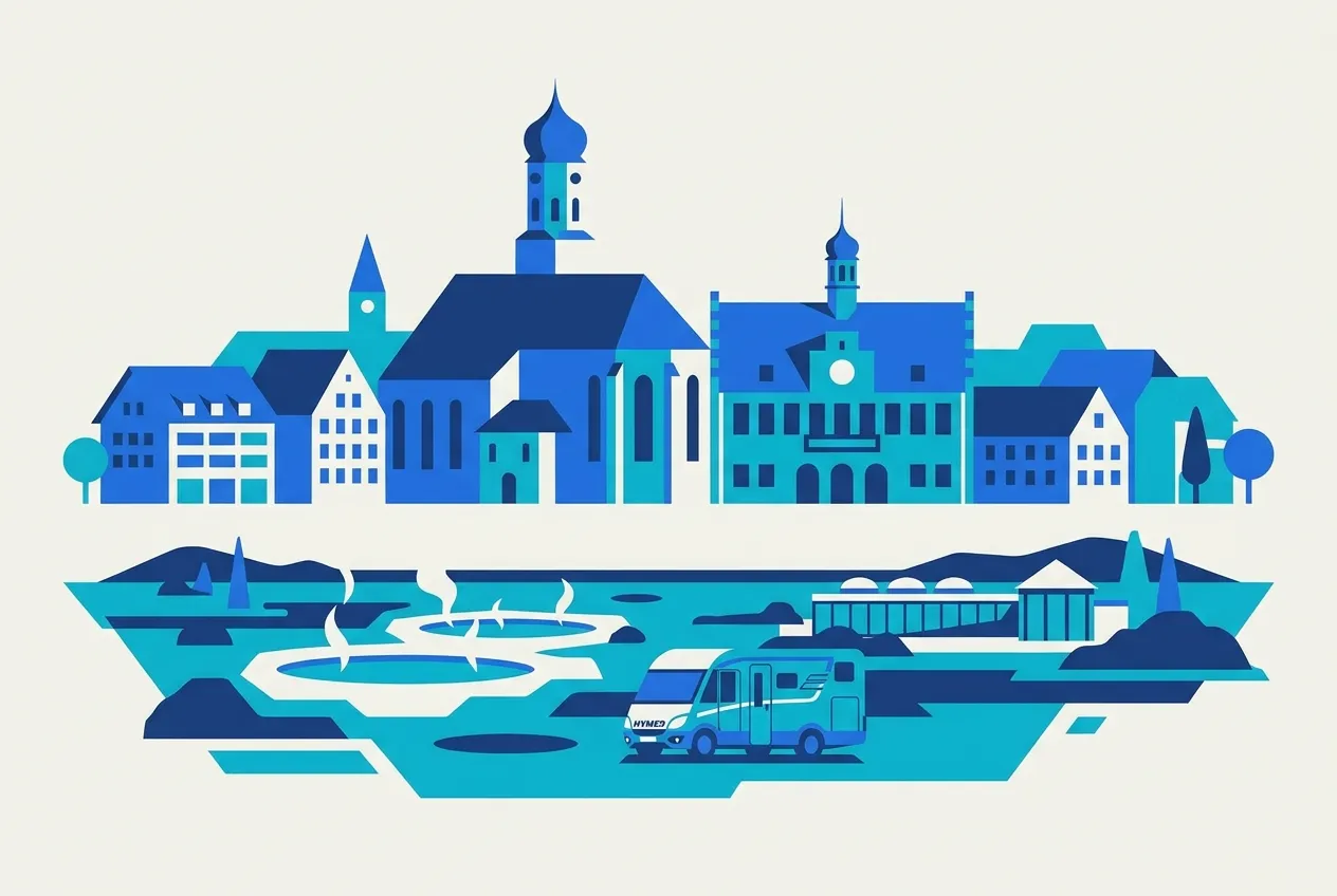 Illustration von Bad Waldsee – Webdesign für Bad Waldsee von NK IT Service