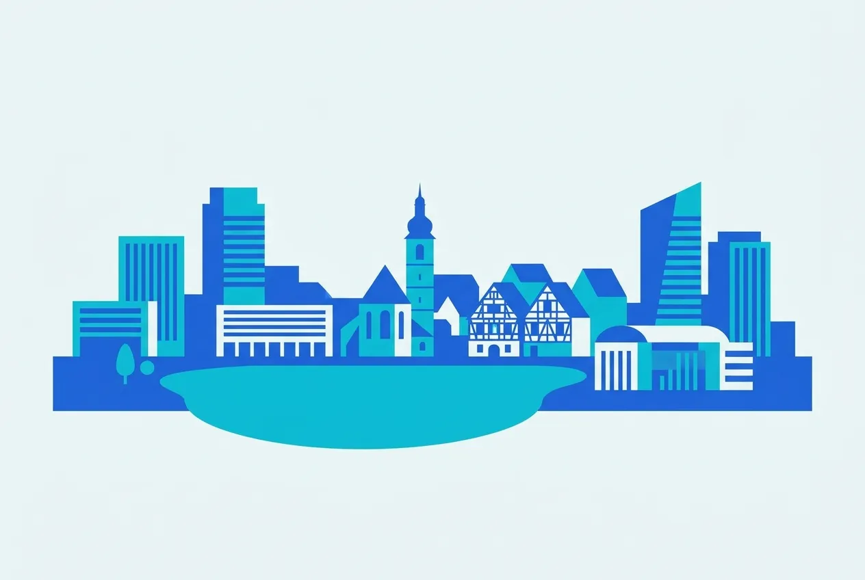 Illustration von Böblingen – Webdesign für Böblingen von NK IT Service