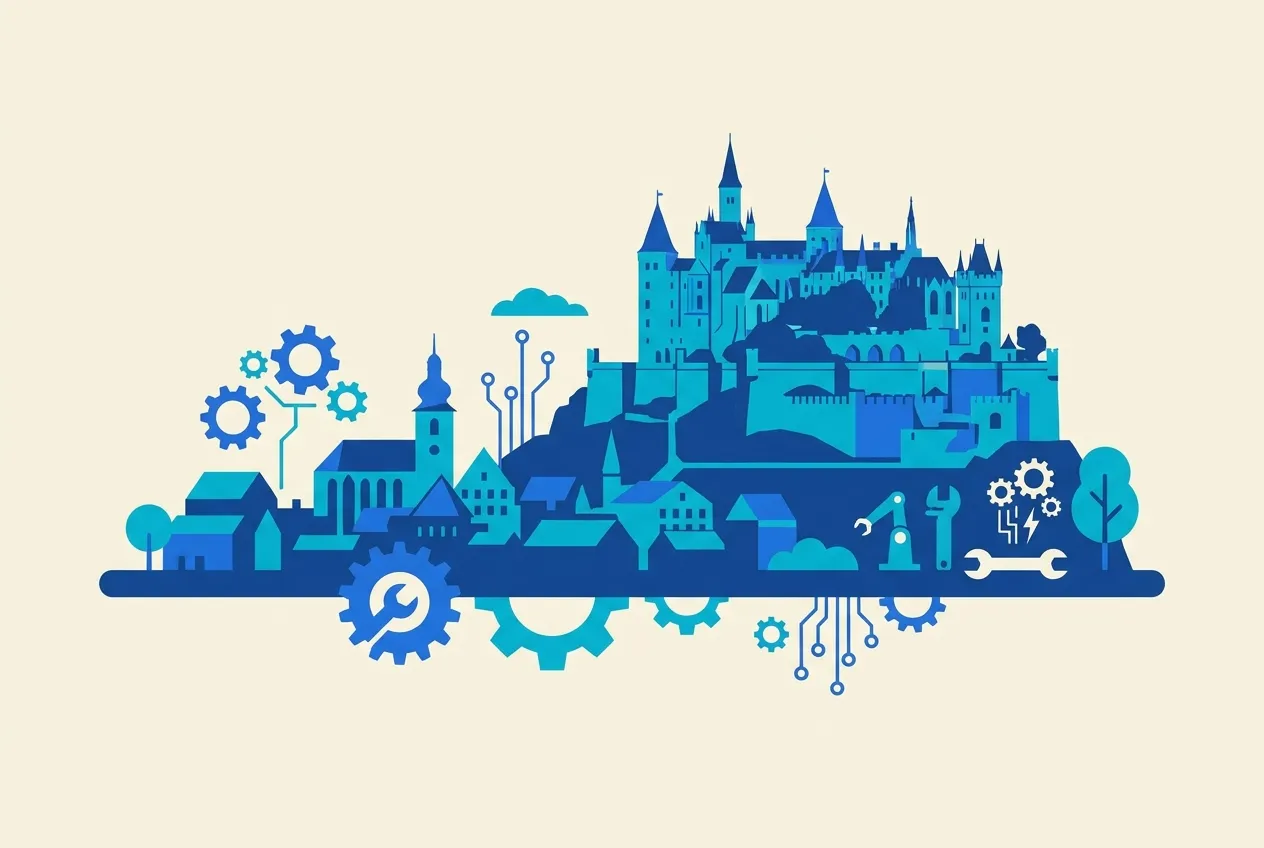 Illustration von Hechingen – Webdesign für Hechingen von NK IT Service