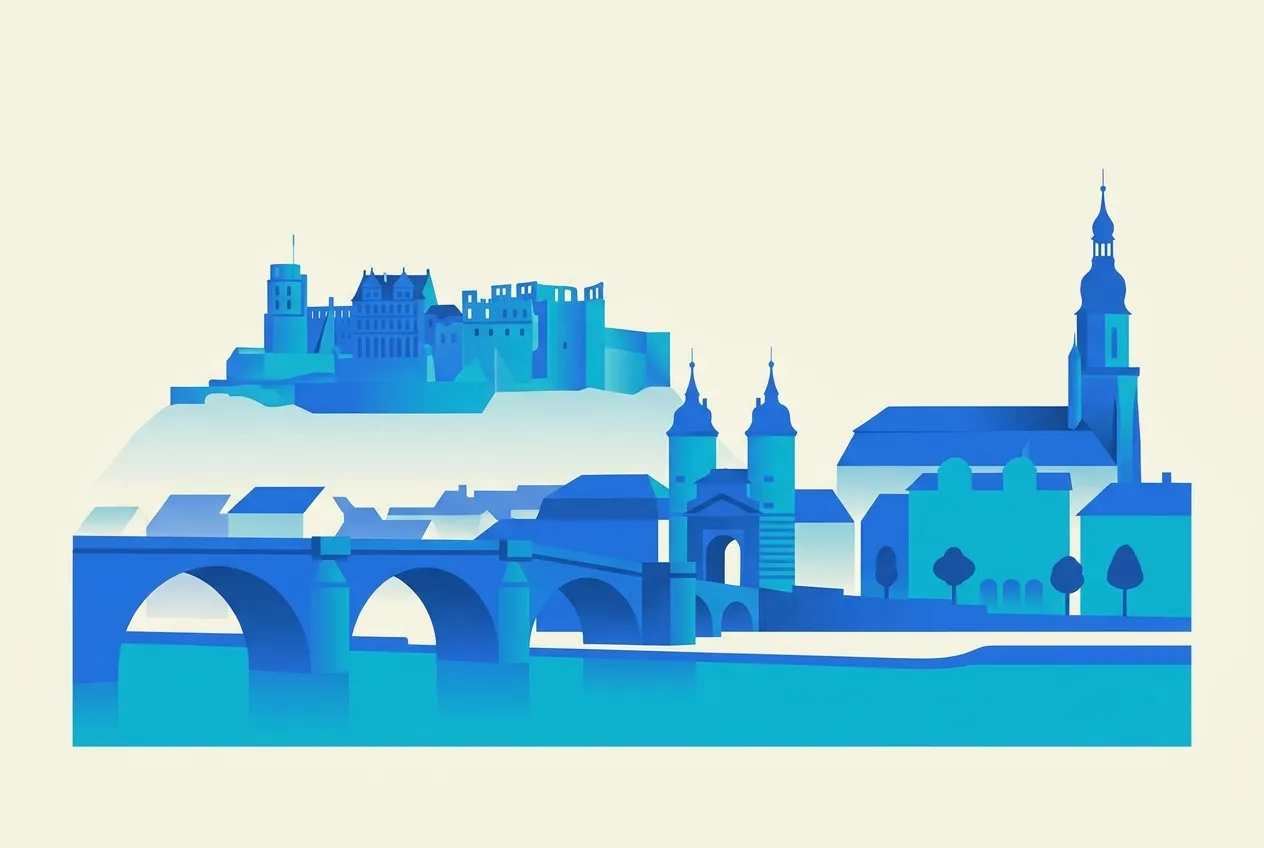 Illustration von Heidelberg – Webdesign für Heidelberg von NK IT Service