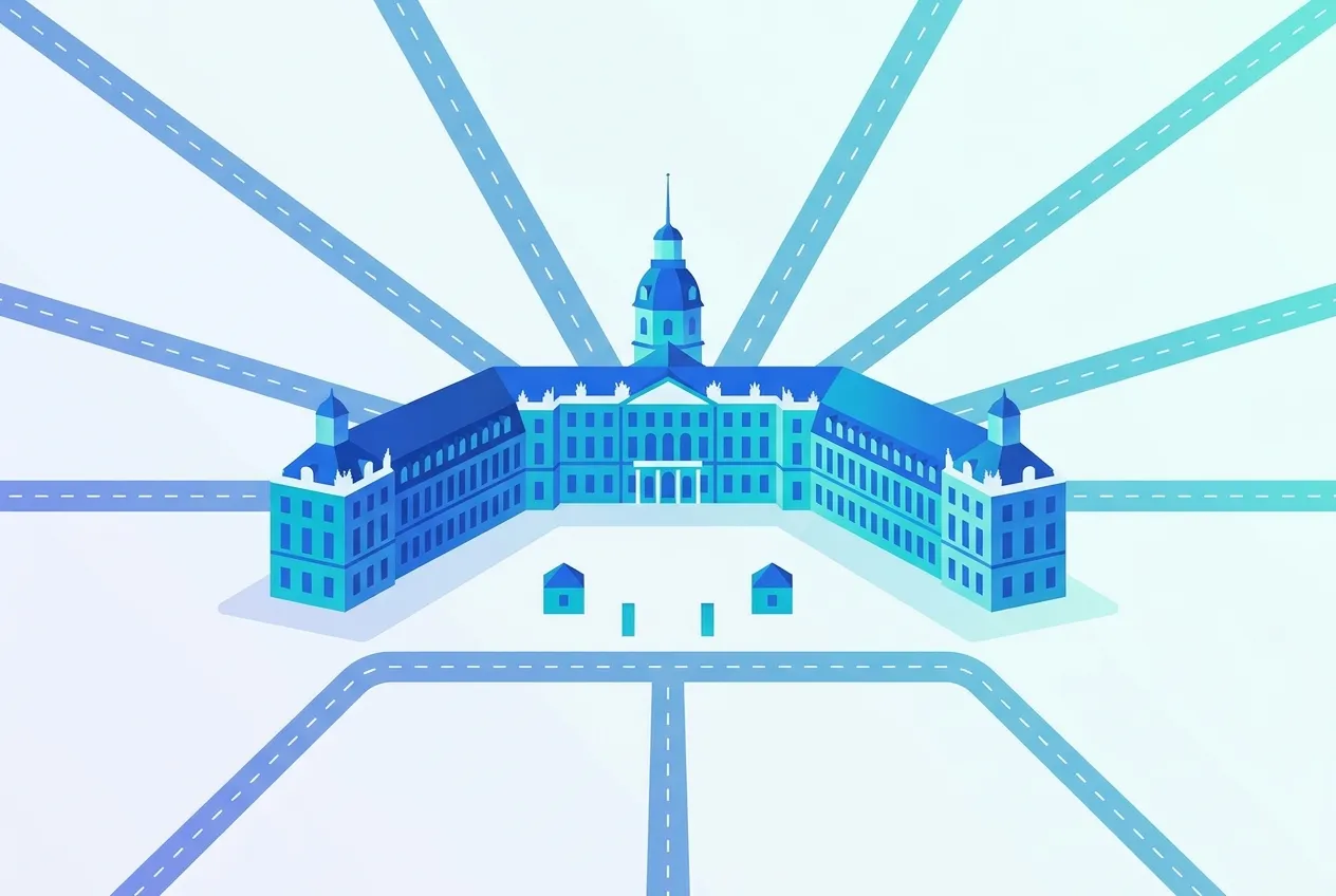 Illustration von Karlsruhe – Webdesign für Karlsruhe von NK IT Service