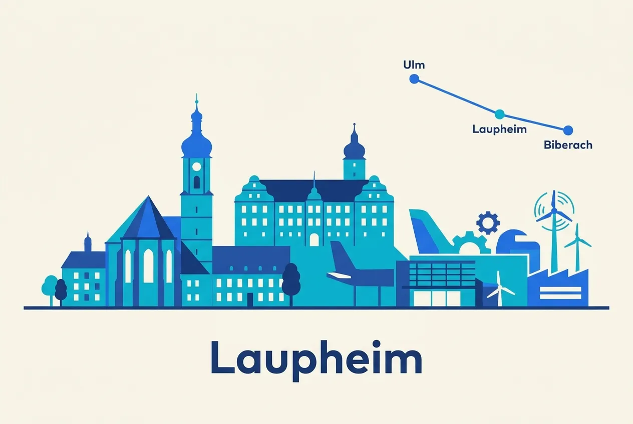Illustration von Laupheim – Webdesign für Laupheim von NK IT Service