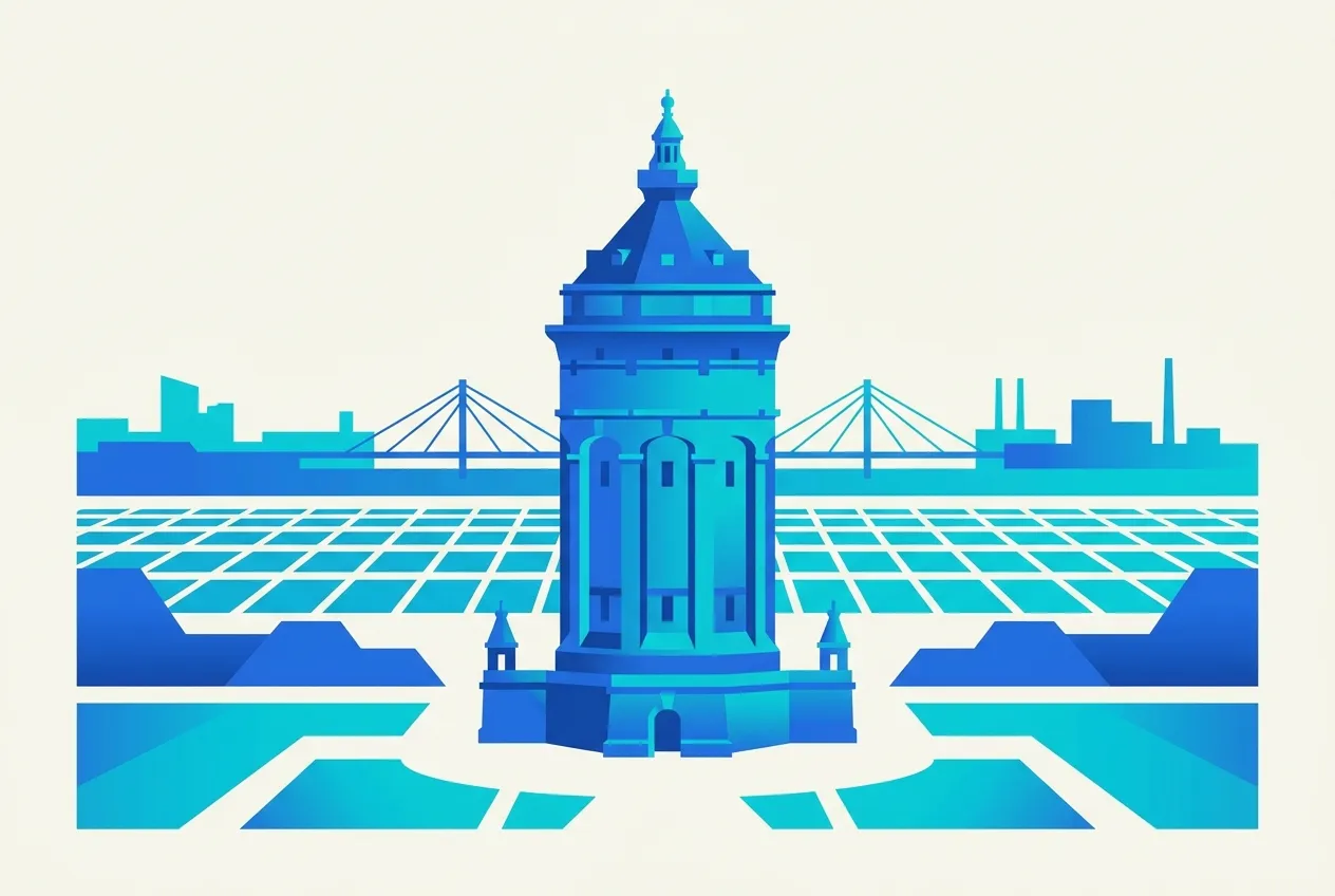 Illustration von Mannheim – Webdesign für Mannheim von NK IT Service