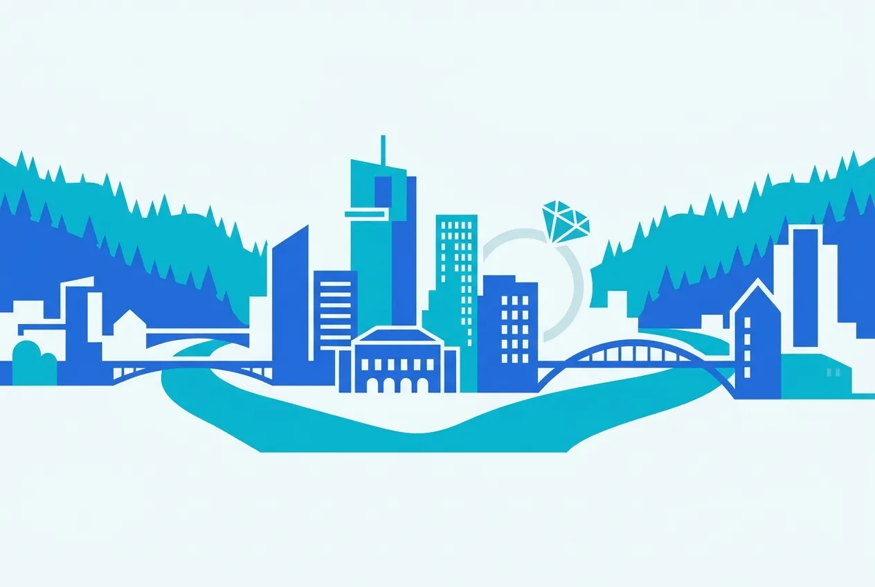 Illustration von Pforzheim – Webdesign für Pforzheim von NK IT Service