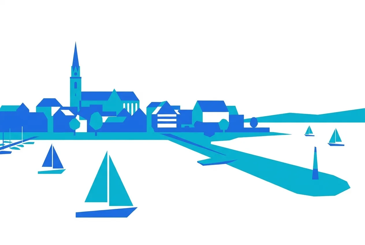 Illustration von Radolfzell am Bodensee – Webdesign für Radolfzell am Bodensee von NK IT Service