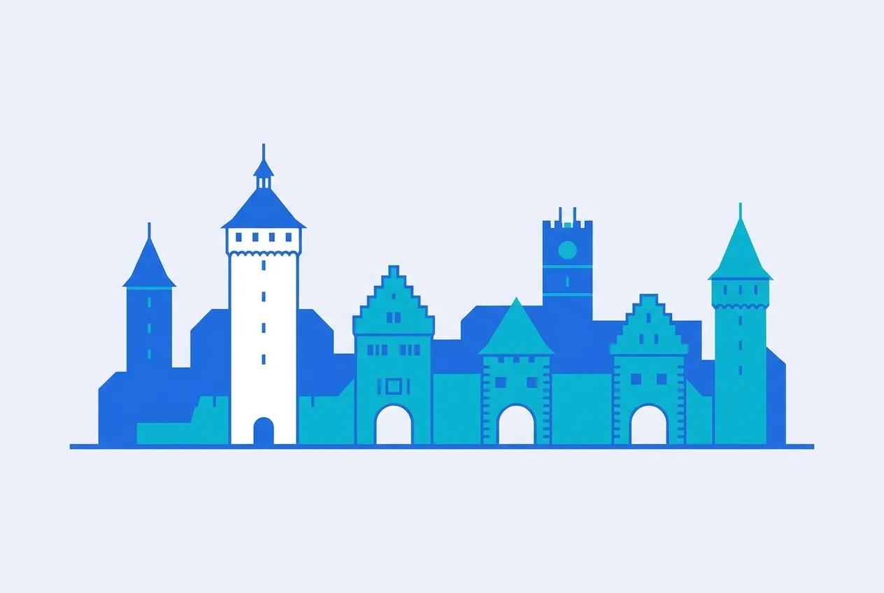 Illustration von Ravensburg