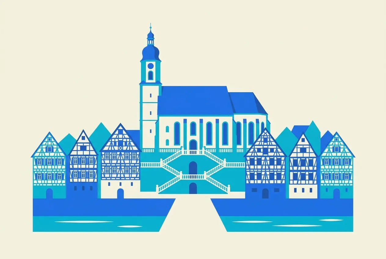 Illustration von Schwäbisch Hall – Webdesign für Schwäbisch Hall von NK IT Service