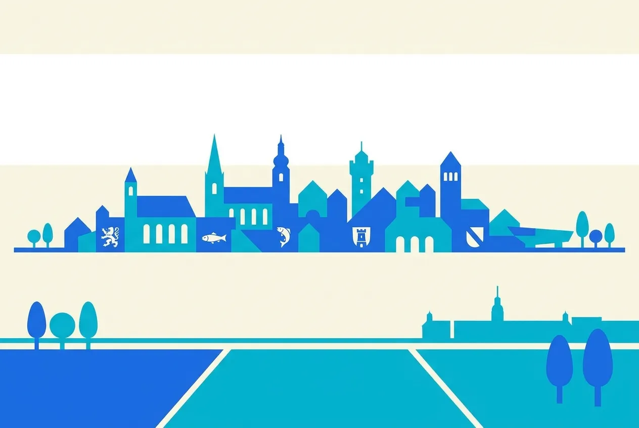 Illustration von Stutensee – Webdesign für Stutensee von NK IT Service