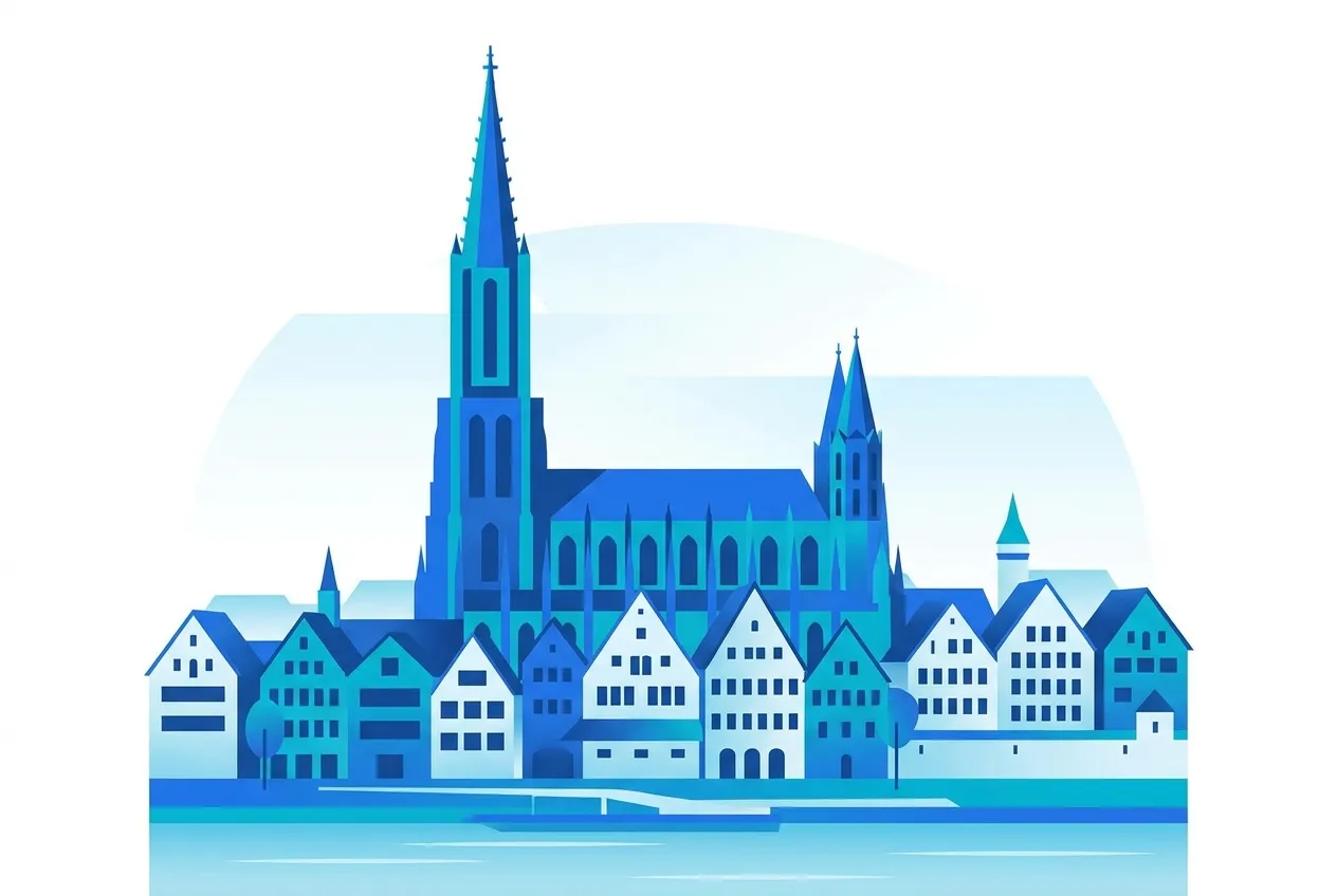 Illustration von Ulm – Webdesign für Ulm von NK IT Service