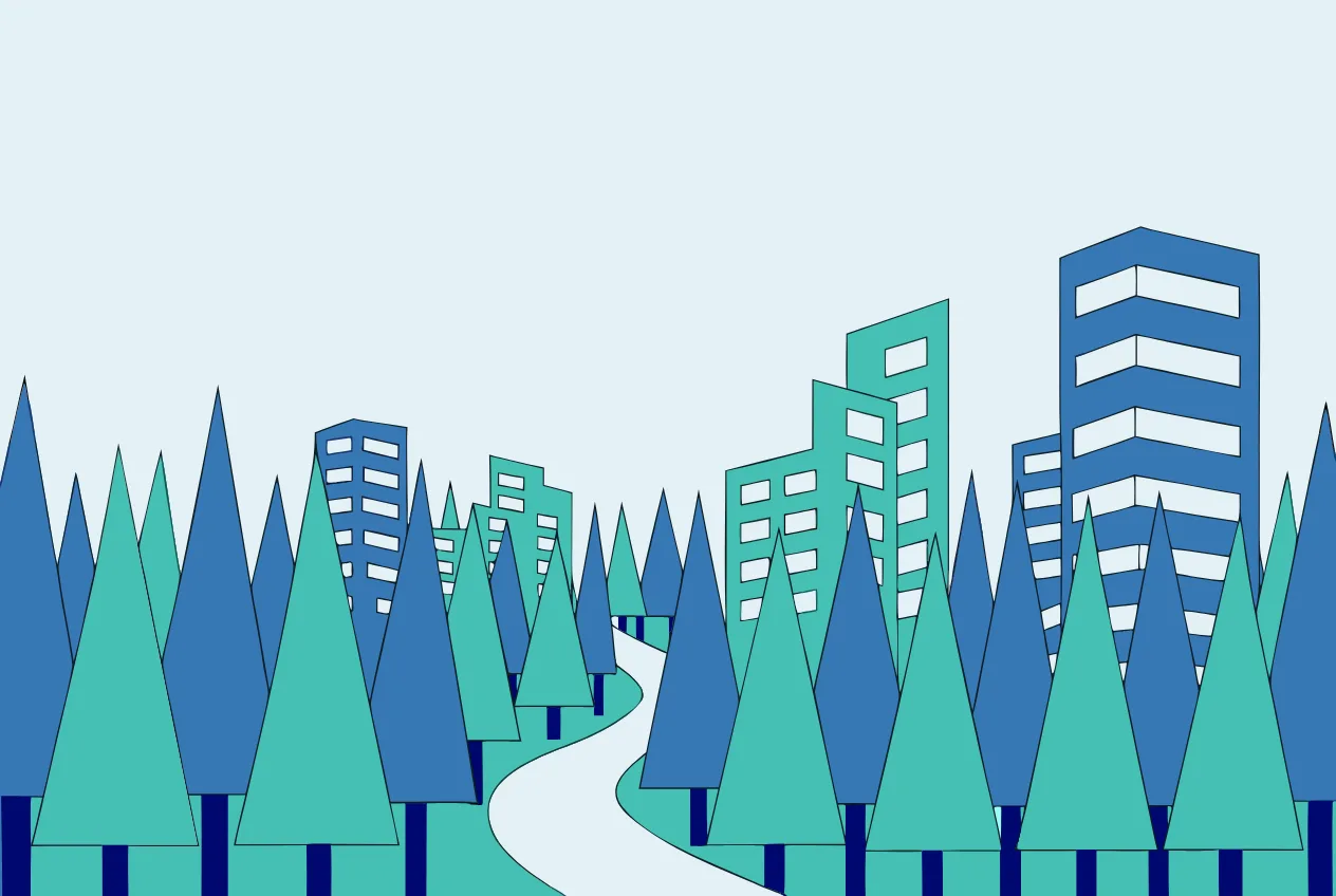 Illustration von Waldstadt – Computer-Service für Waldstadt von NK IT Service