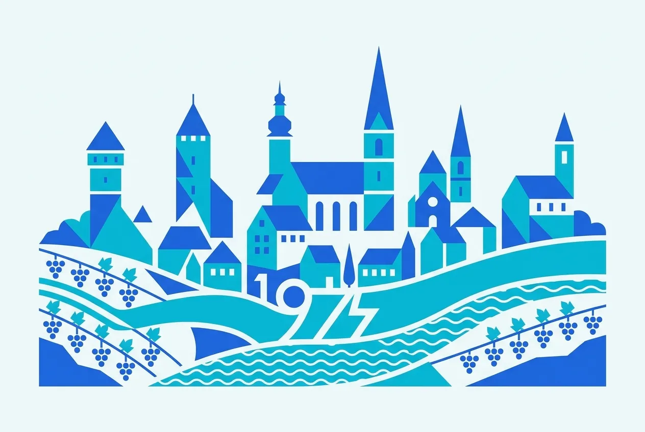 Illustration von Weinstadt – Webdesign für Weinstadt von NK IT Service