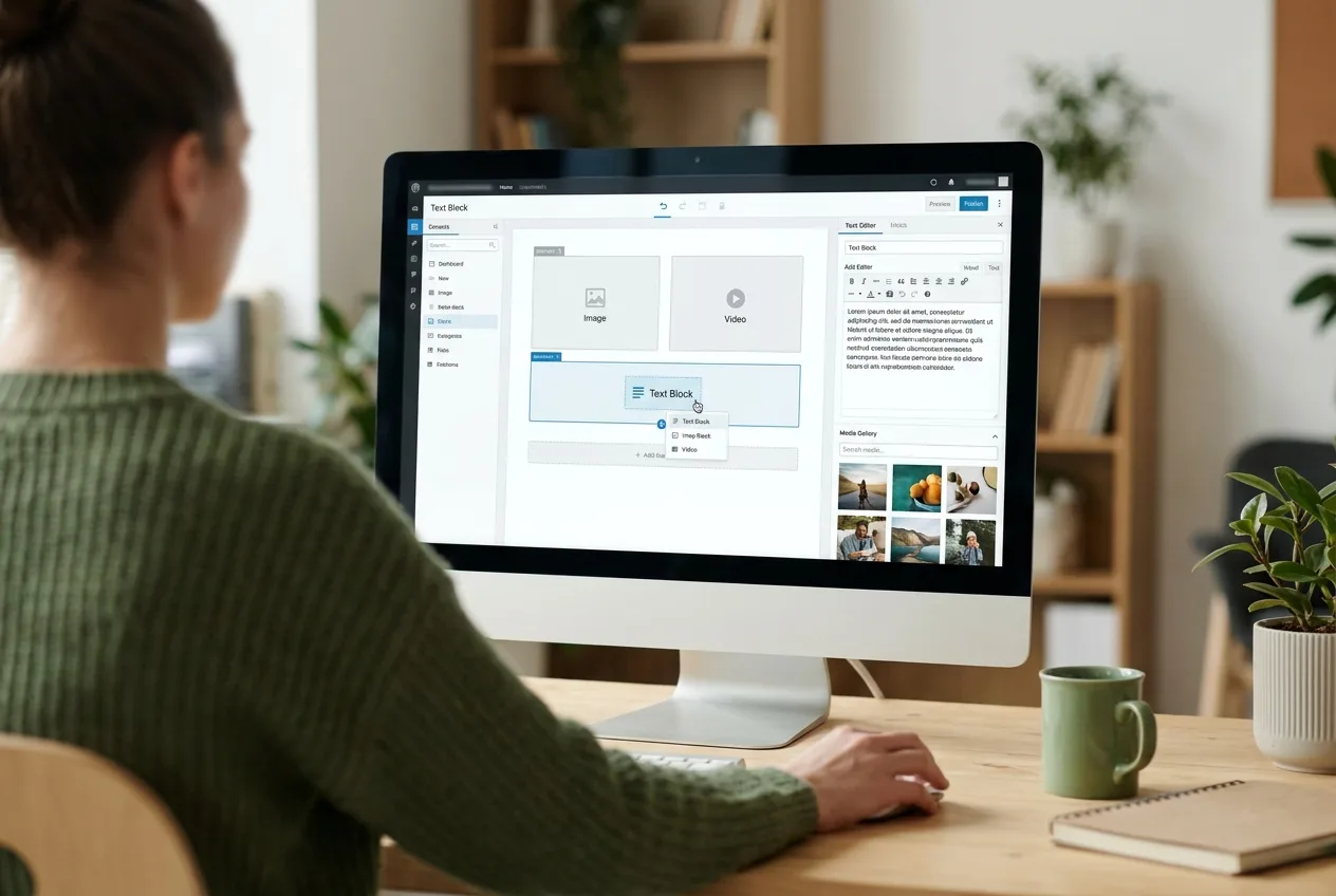 Über die Schulter geblickt: WordPress-Editor in der persönlichen CMS-Schulung bei NK IT Service