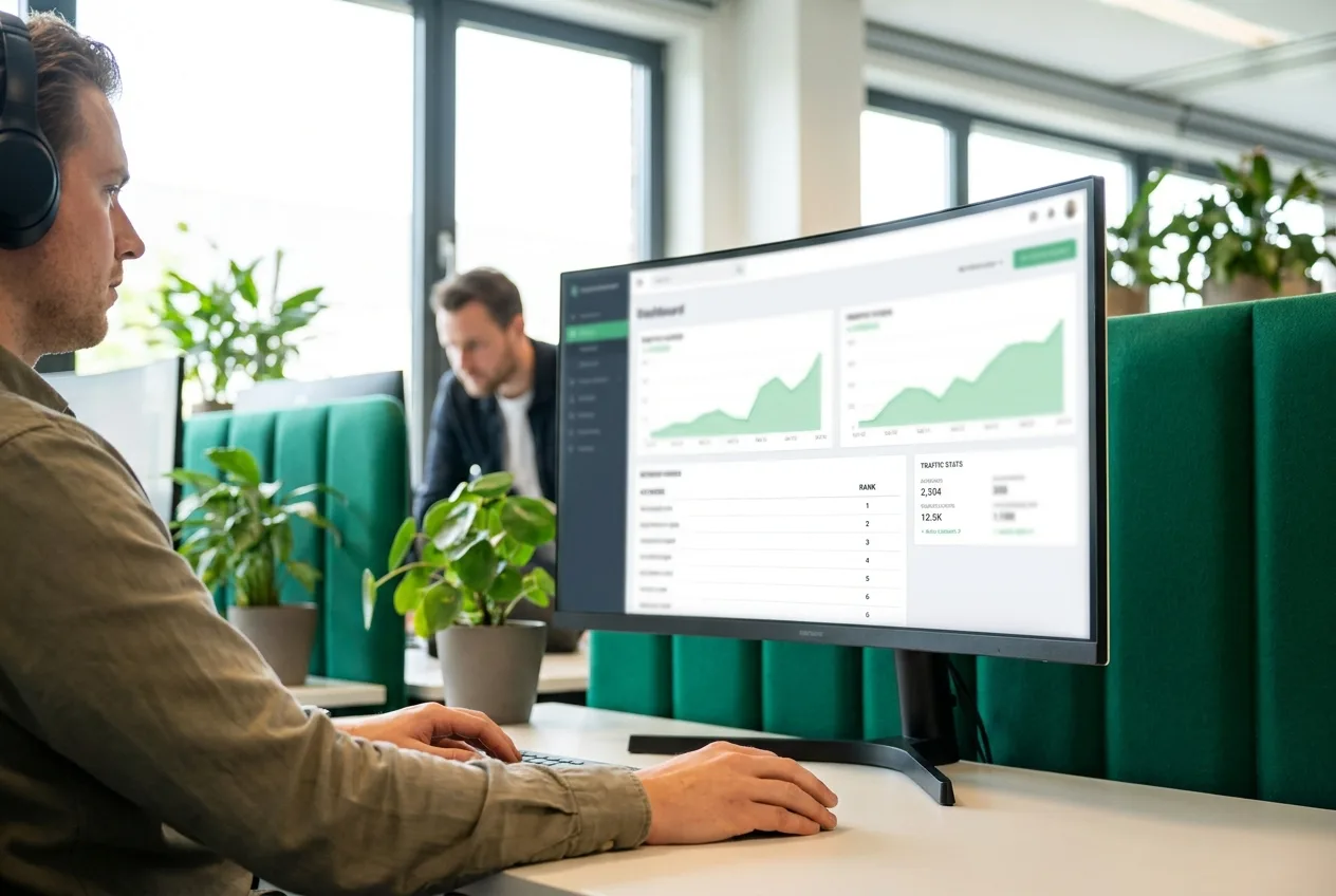 SEO-Reporting – Ranking- und Traffic-Auswertung am Dashboard
