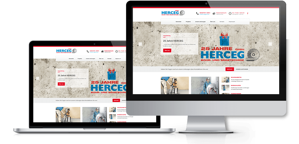 Webseite mit responsive design