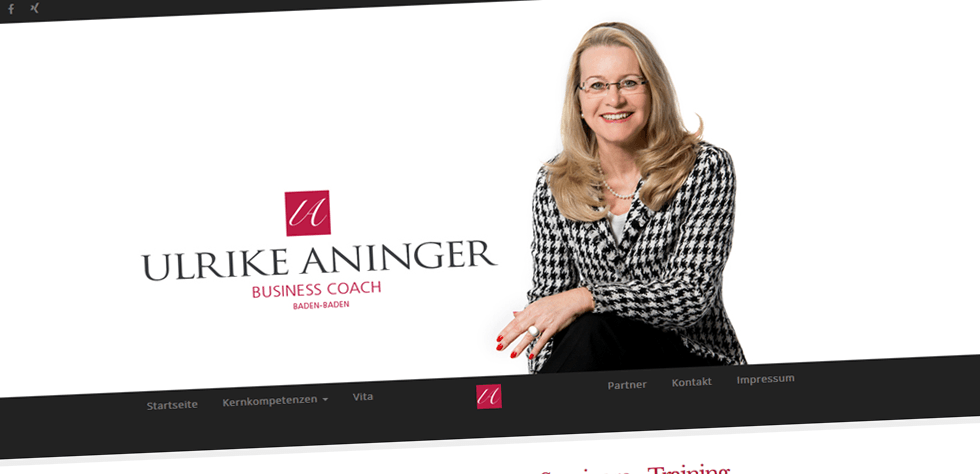 Für die Firma Business Coach – Ulrike Aninger aus Baden-Baden haben wir die Aufgabe erhalten eine komplett Neue CI (Corporate Identity) mit einem eigenen Logodesign zu erstellen.

Hierzu wurde eine komplett neue Corporate Identity (CI) erstellt. Dabei war es wichtig die Neue Designsprache und die richtigen Designfarben für das Webdesign der Webseite zu finden. Dies wurde bei mehreren Kundenterminen  eruiert.  Das Layout wurde…. mehr lesen…..