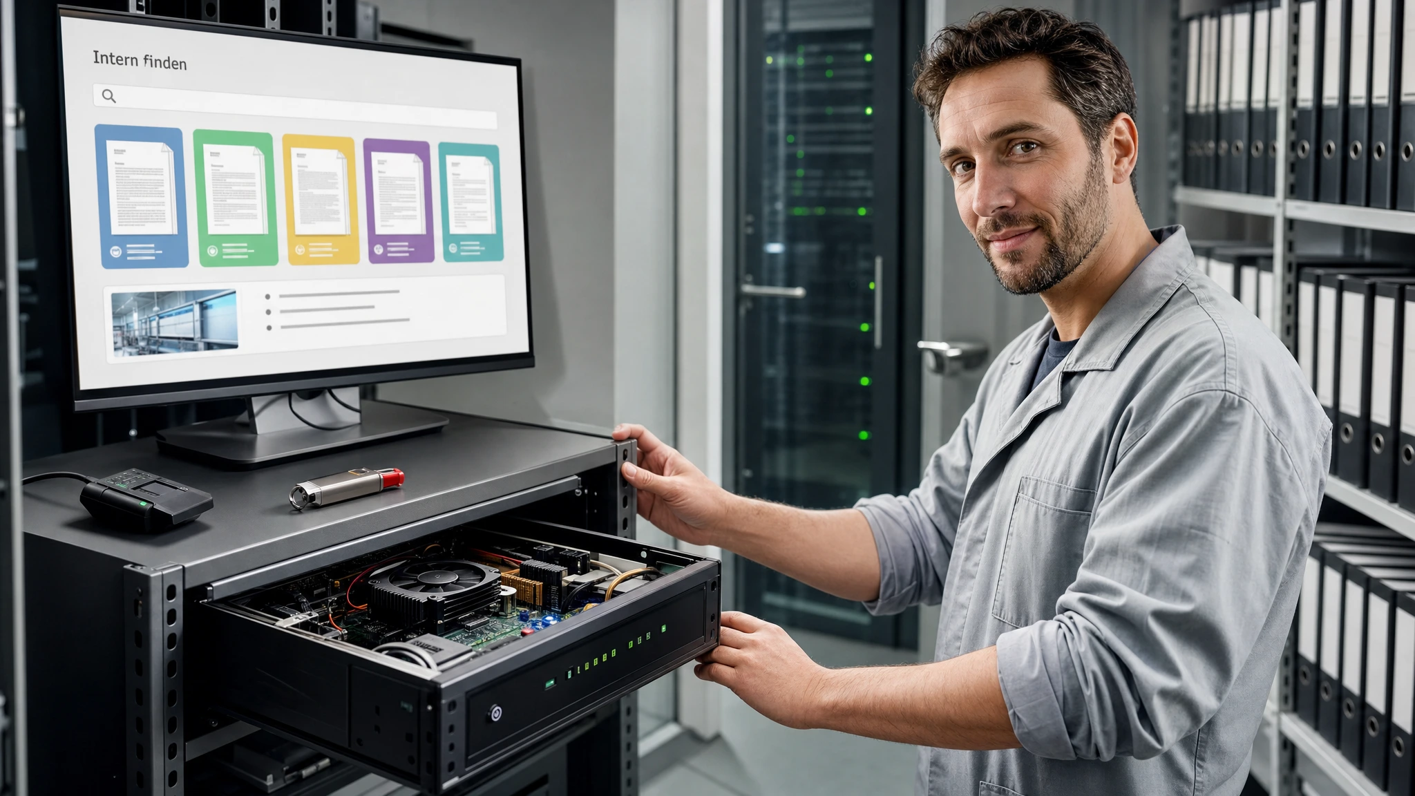 Lokale KI im Betrieb: Dokumente durchsuchen, ohne Daten in die Cloud zu schicken